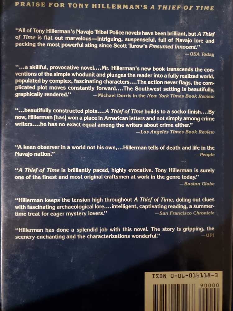 Talking God - Tony Hillerman (Harper &  Row - Hardcover) book collectible [Barcode 9780060161187] - Main Image 2