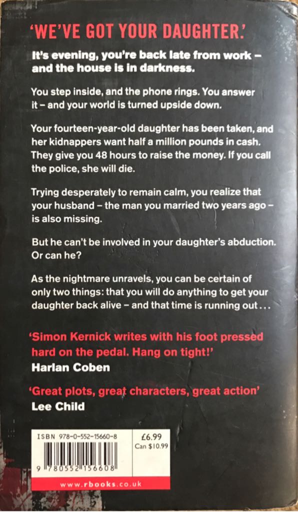 Deadline - Simon Kernick (Corgi Books - Paperback) book collectible [Barcode 9780552156608] - Main Image 2