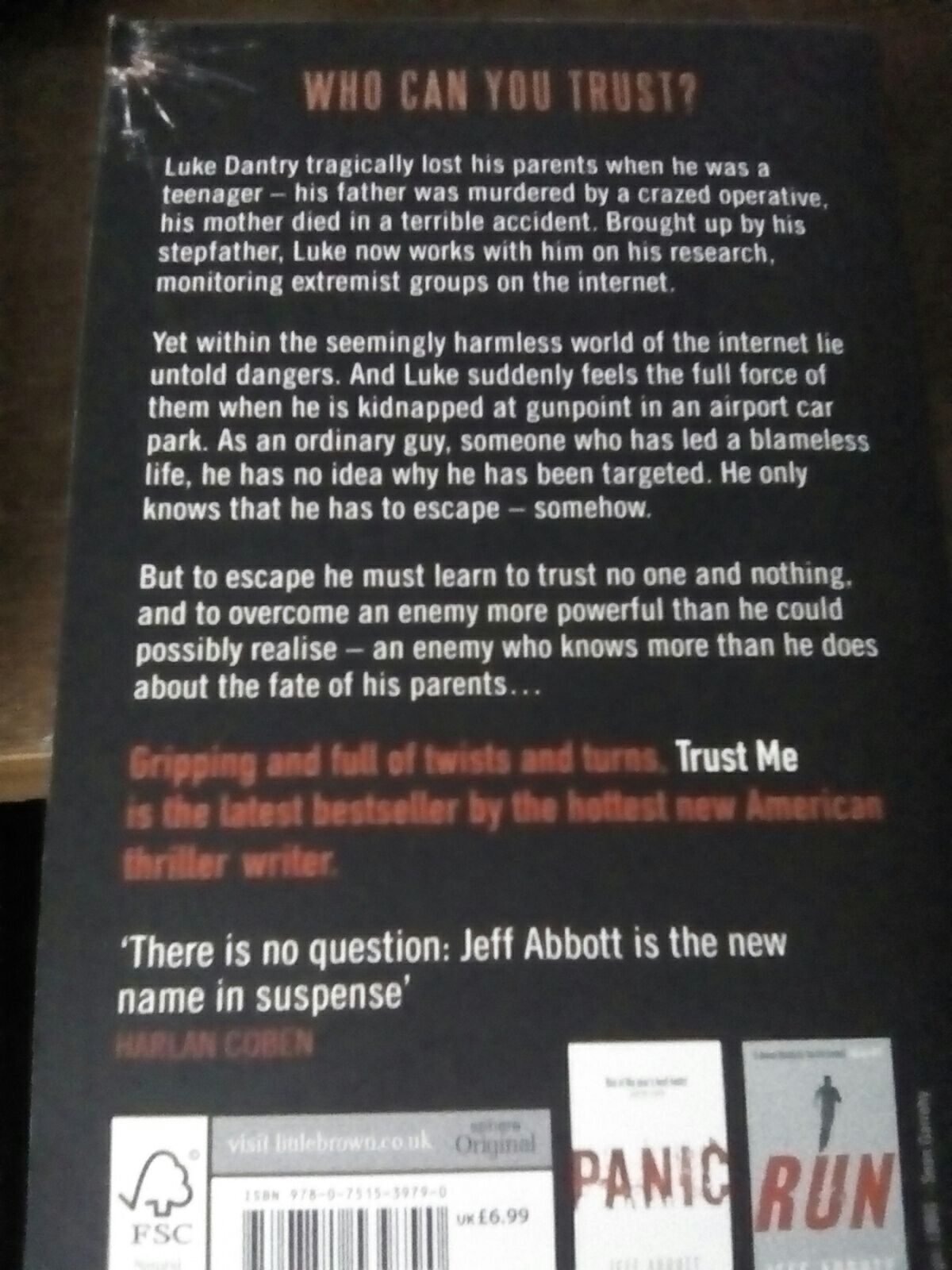 Trust Me - Lacey Black (Paperback) book collectible [Barcode 9780751539790] - Main Image 2