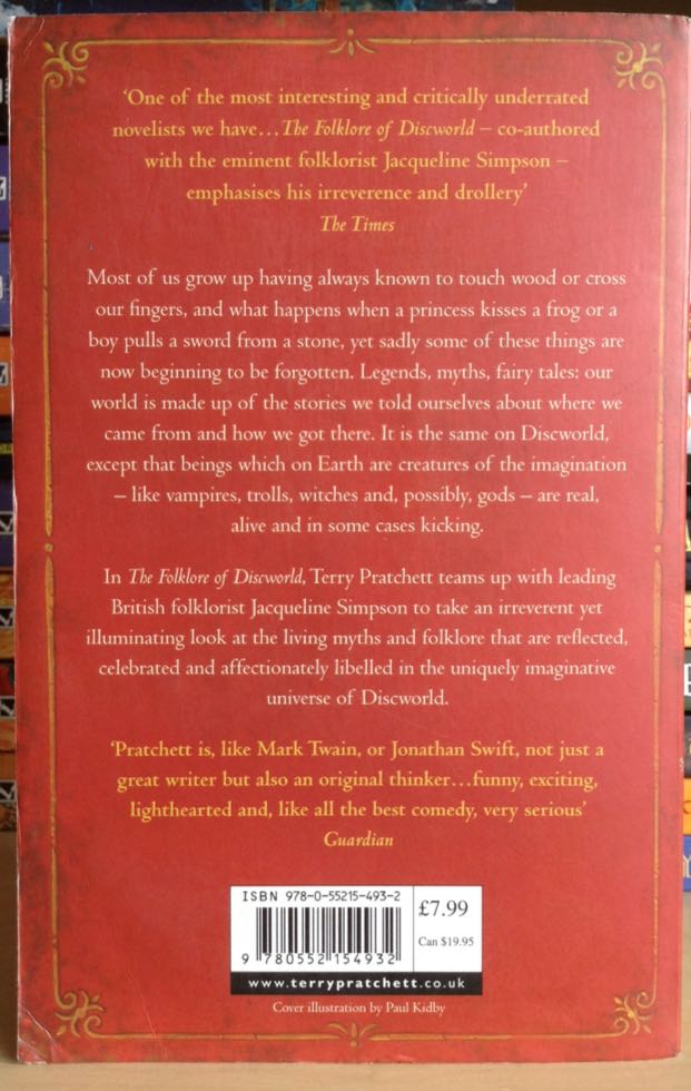 Folklore Of Discworld, The - Terry Pratchett (Corgi Books - Paperback) book collectible [Barcode 9780552154932] - Main Image 2