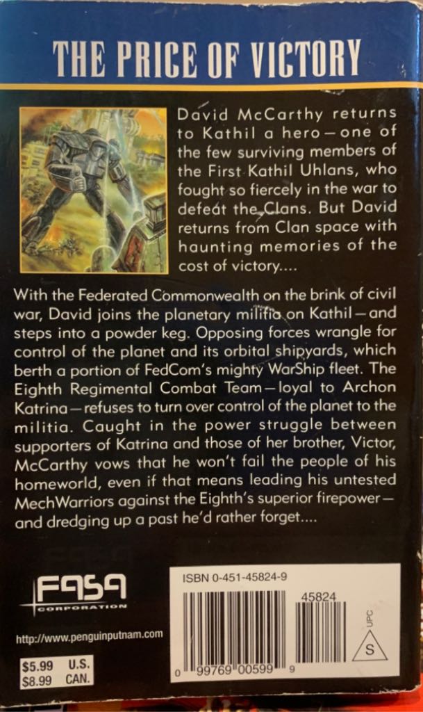 Battletech 49: Flashpoint - Loren L Coleman (Fasa - Trade Paperback) book collectible [Barcode 9780451458247] - Main Image 2