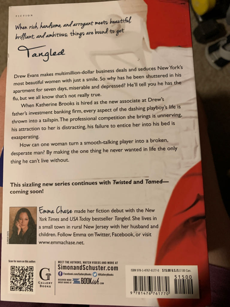 Tangled - Emma Chase (Book 1 - Paperback) book collectible [Barcode 9781476761770] - Main Image 2