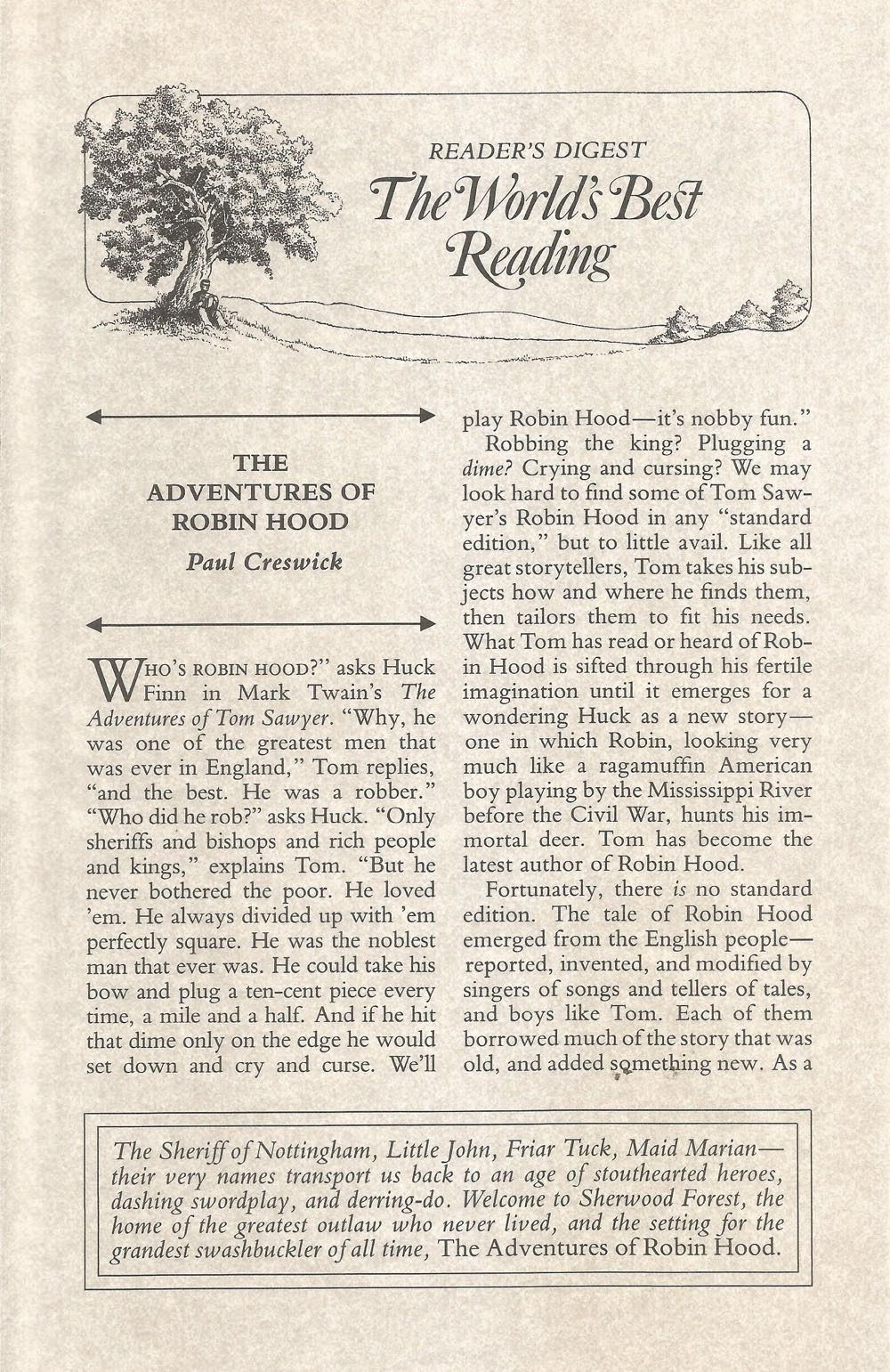 The Adventures Of Robin Hood - Paul Creswick (Reader’s Digest - Hardcover) book collectible [Barcode 9780895773906] - Main Image 3