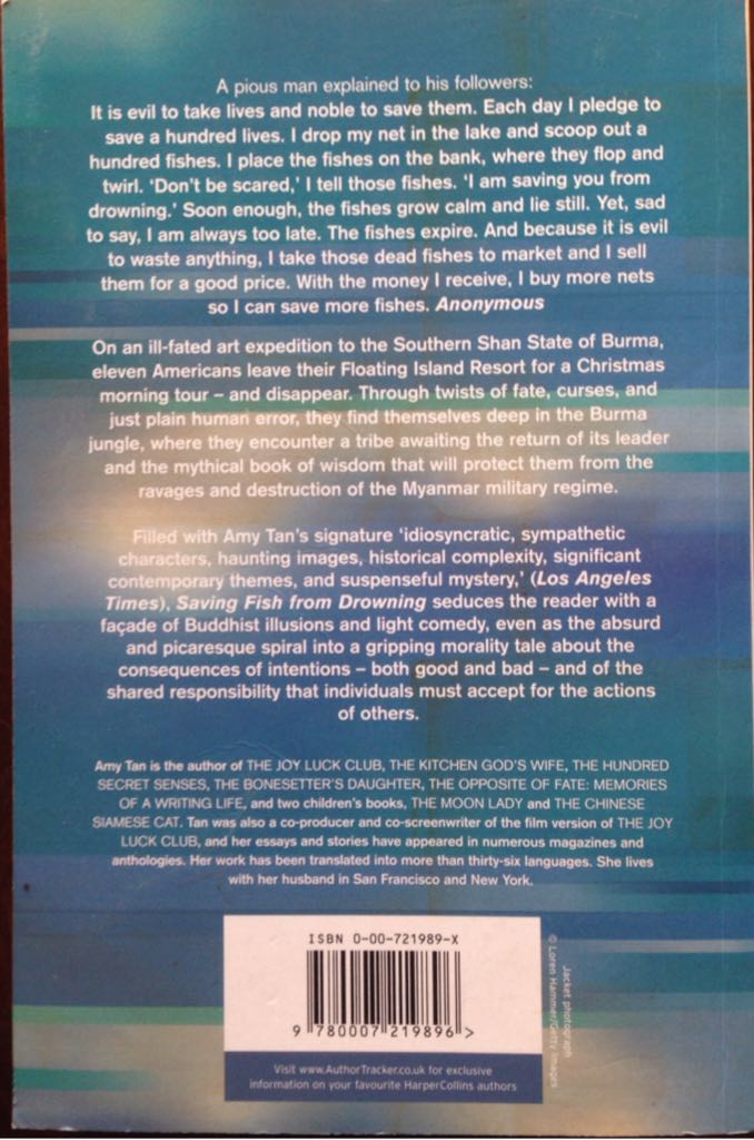 Saving Fish From Drowning - Amy Tan (4th Estate - Paperback) book collectible [Barcode 9780007219896] - Main Image 2
