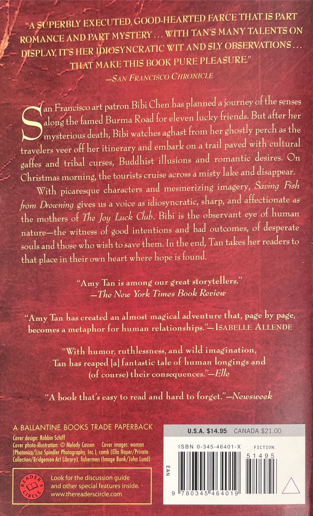 Saving Fish From Drowning - Amy Tan (Random House of Canada - Paperback) book collectible [Barcode 9780345464019] - Main Image 2