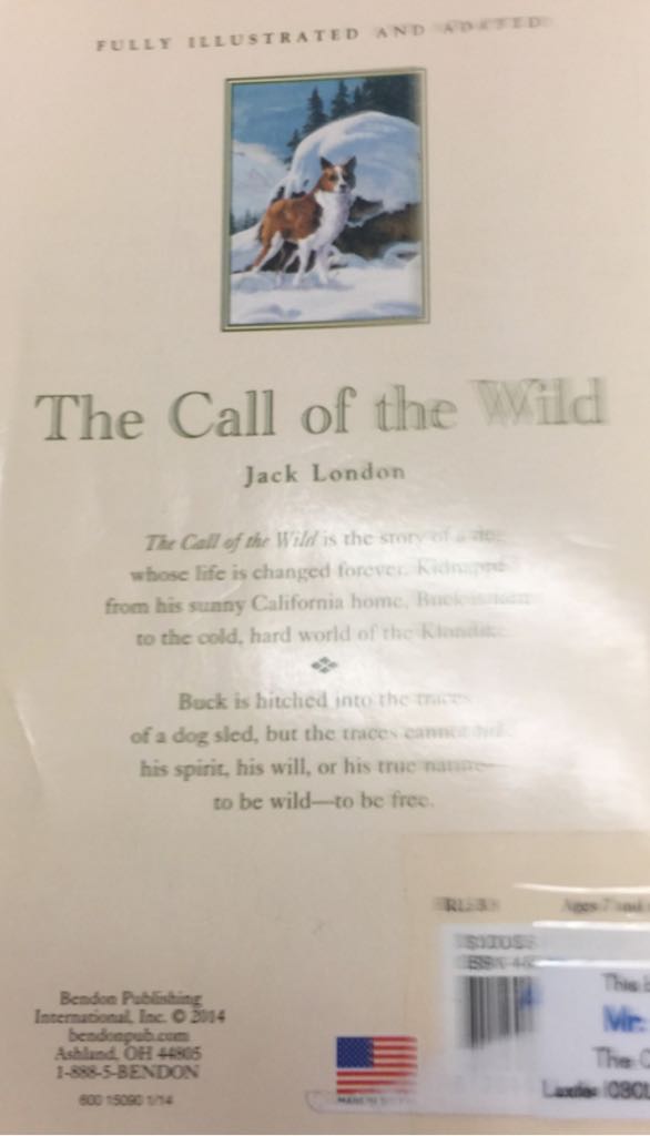 The Call Of The Wild  - London, Jack (Bendon Publishing - Paperback) book collectible - Main Image 2
