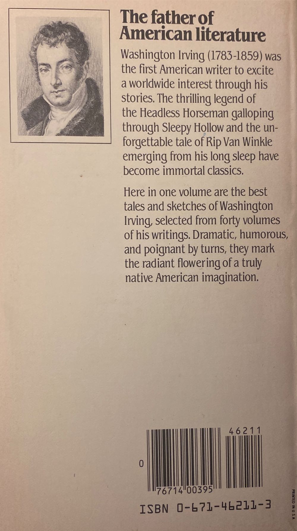 Legend Of Sleepy Hollow, The - Washington Irving (Andor Classics - Paperback) book collectible [Barcode 9780671462116] - Main Image 2