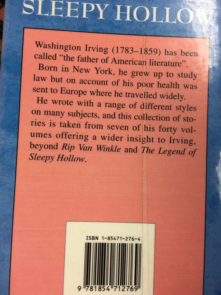 The Legend Of Sleepy Hollow  book collectible [Barcode 9781854712769] - Main Image 2
