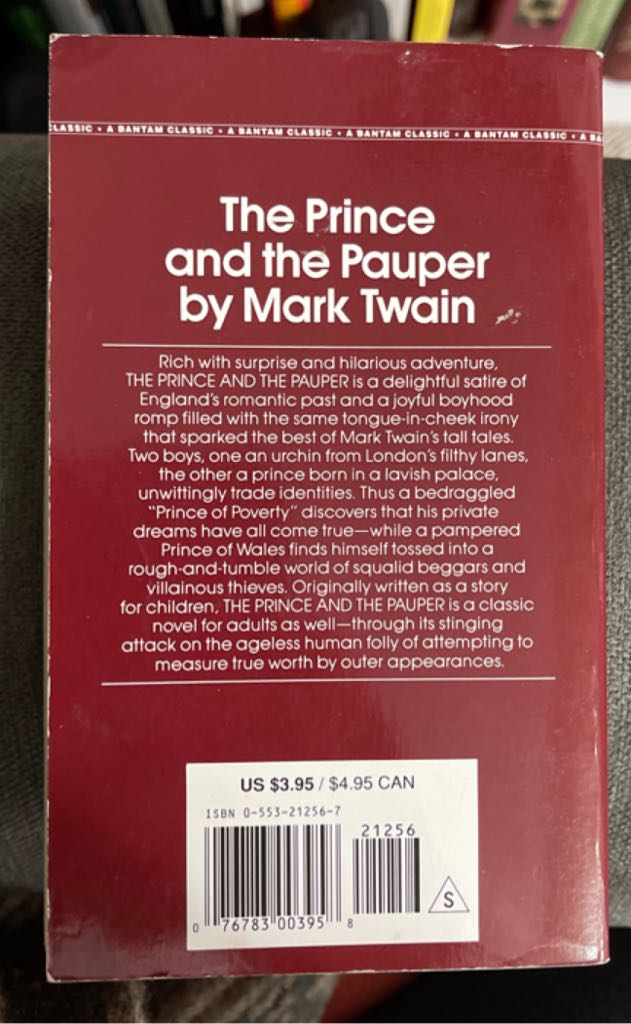The Prince And The Pauper - Mark Twain (Bantam Classics - Paperback) book collectible [Barcode 9780553212563] - Main Image 2