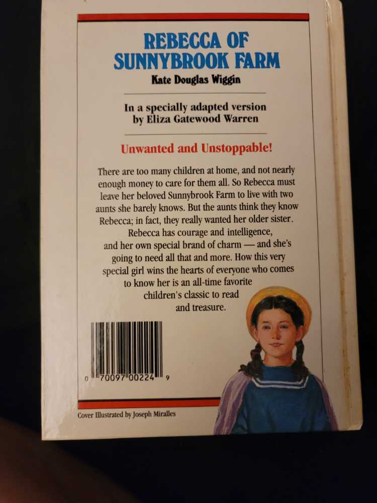 Rebecca Of Sunnybrook Farm - Kate Douglas (Baronet Books - Hardcover) book collectible - Main Image 2