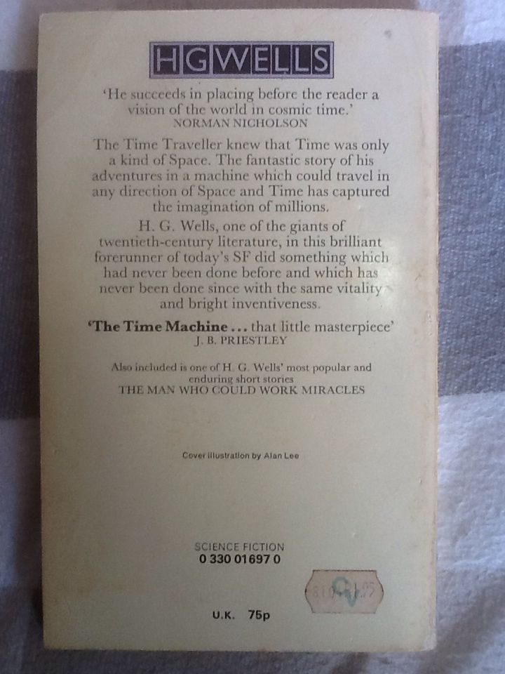 Time Machine, The - H.G. Wells (Scholastic Library Edition - Paperback) book collectible [Barcode 9780330016971] - Main Image 2