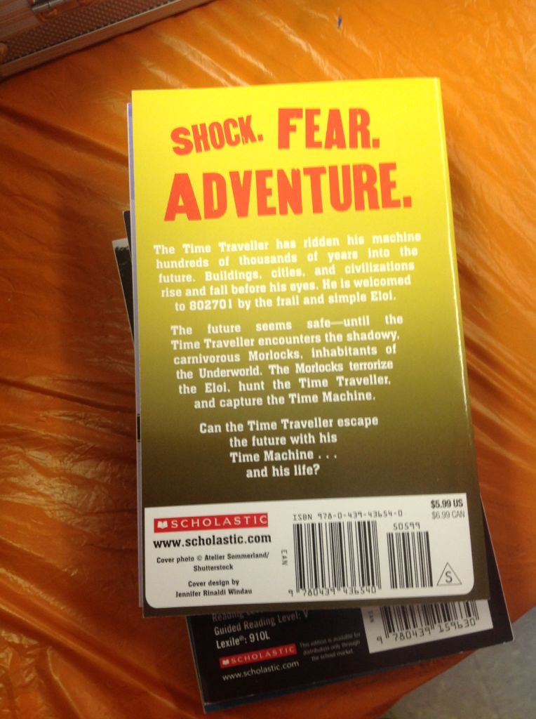 The Time Machine - H.G. Wells (Scholastic Inc.  - Paperback) book collectible [Barcode 9780439436540] - Main Image 2