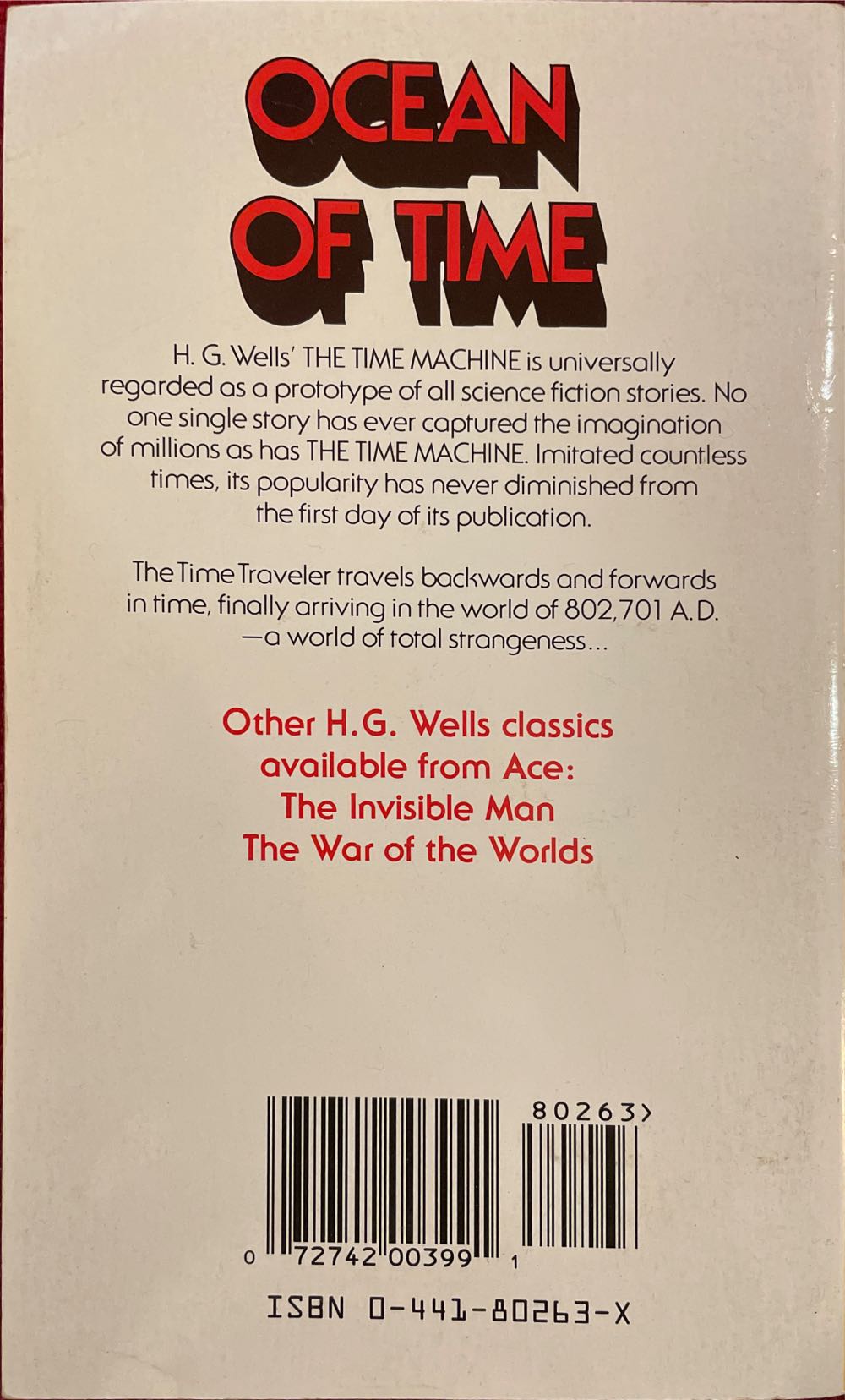 The Time Machine - H. G. Wells (Pan - Paperback) book collectible [Barcode 9780441802630] - Main Image 2