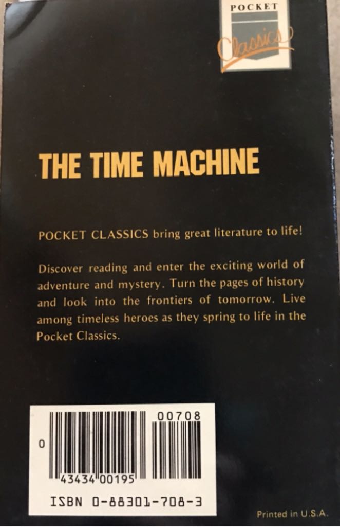 The Time Machine - H. G. Wells (Academic Industries, Inc - Paperback) book collectible [Barcode 9780883017081] - Main Image 2