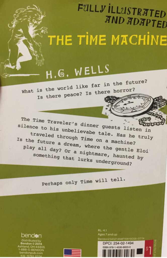 The Time Machine - G. Wells/H.G. Wells H. book collectible [Barcode 9781453080030] - Main Image 2