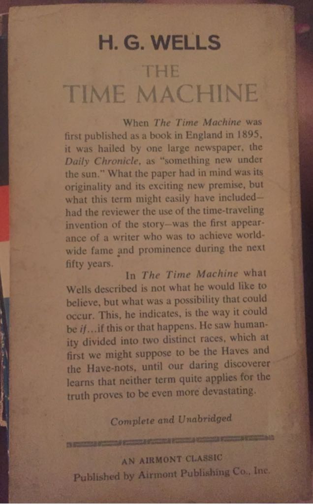 The Time Machine  book collectible - Main Image 2