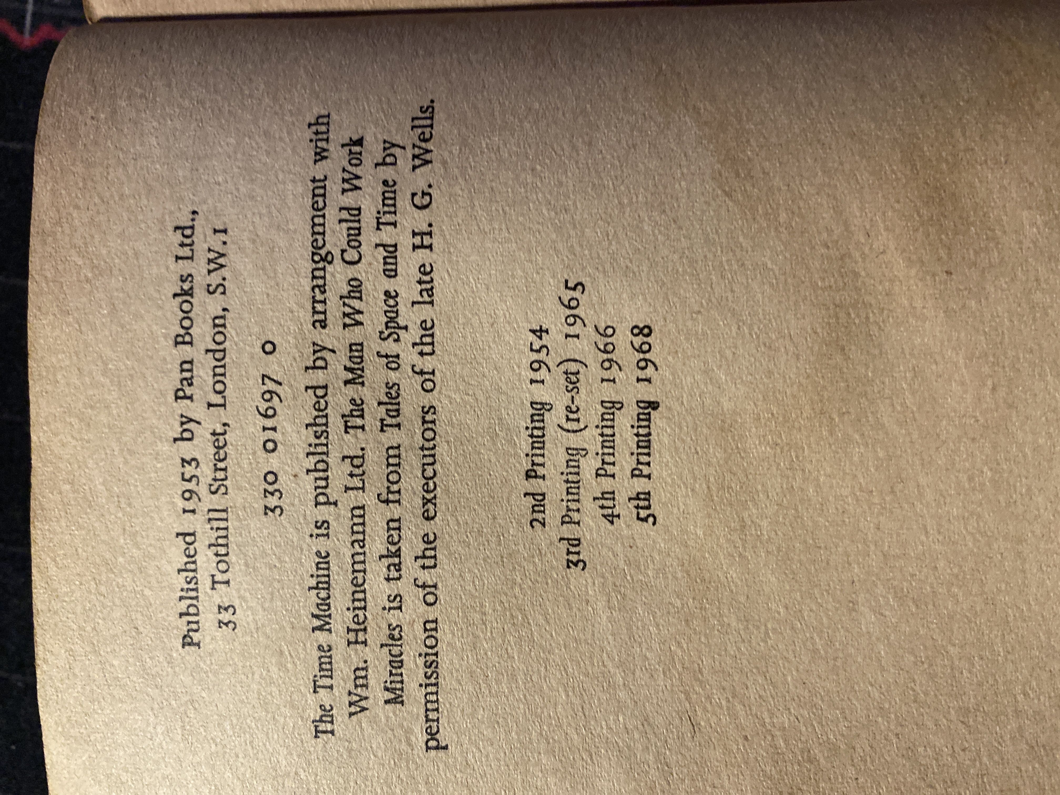 The Time Machine - Wells, Herbert George (H.G.) (A Berkley Book - Paperback) book collectible - Main Image 2