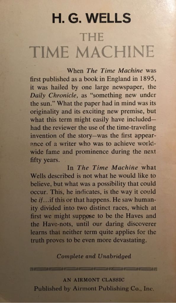 The Time Machine (Paperback) book collectible - Main Image 2