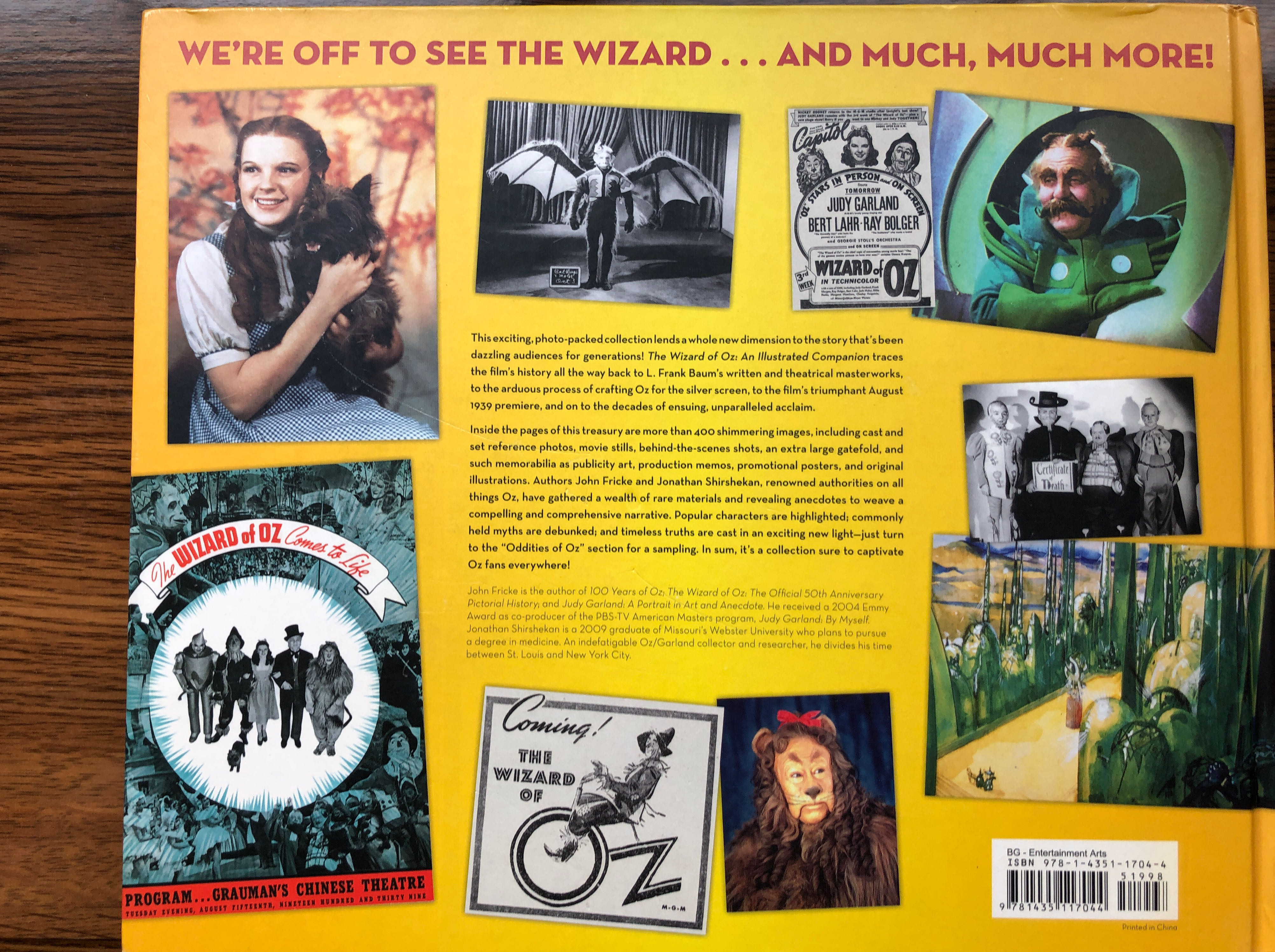 The Wizard Of Oz: an illustrated companion to the timeless movie classic - John Fricke (Metro Books - Hardcover) book collectible [Barcode 9781435117044] - Main Image 2