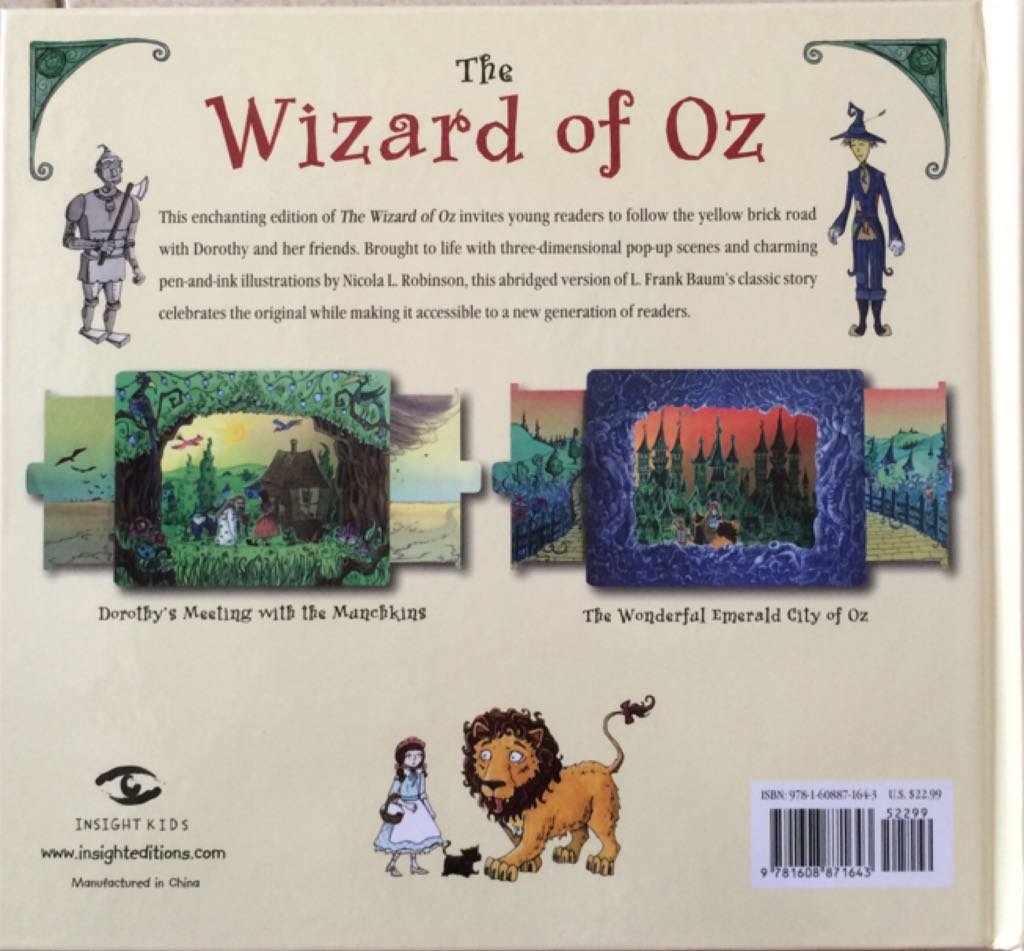 The Wizard Of Oz - Frank Baum (Insight Editions - Hardcover) book collectible [Barcode 9781608871643] - Main Image 2
