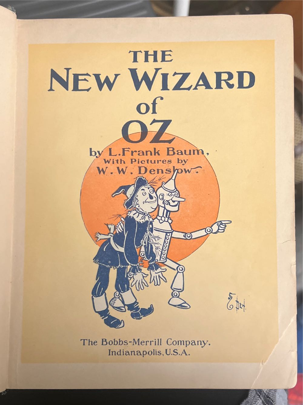 The New Wizard Of Oz - L. Frank Baum (The Bobbs-Merrill Company - Hardcover) book collectible - Main Image 4
