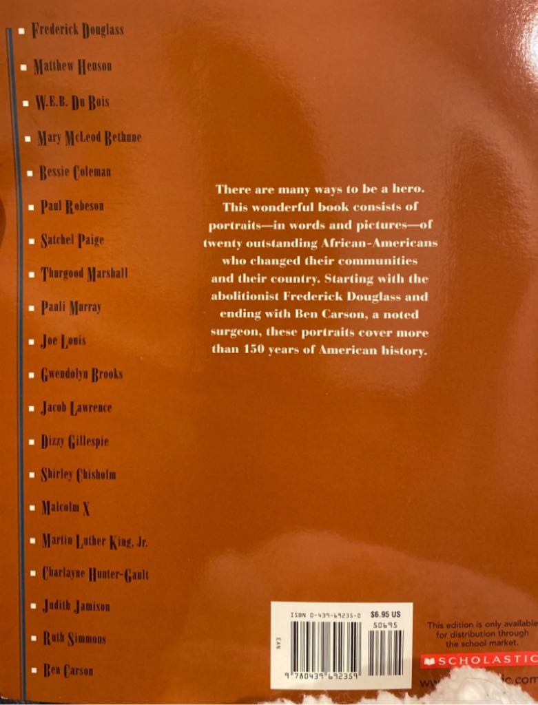 Portraits Of African American Heroes - Bolden (Paperback) book collectible [Barcode 9780439692359] - Main Image 2