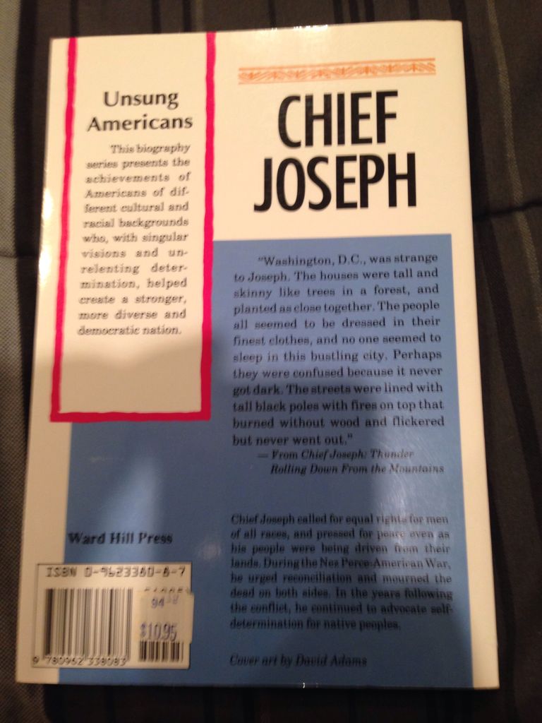 Chief Joseph  book collectible - Main Image 2