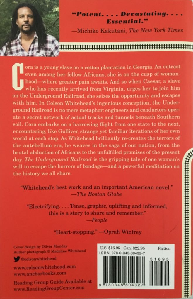The Underground Railroad - Colson Whitehead (Anchor Books - Trade Paperback) book collectible [Barcode 9780345804327] - Main Image 2
