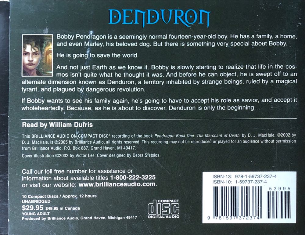 Pendragon: The Merchant of Death - D. J. MacHale (Brilliance Audio - Audiobook) book collectible [Barcode 9781597372374] - Main Image 2