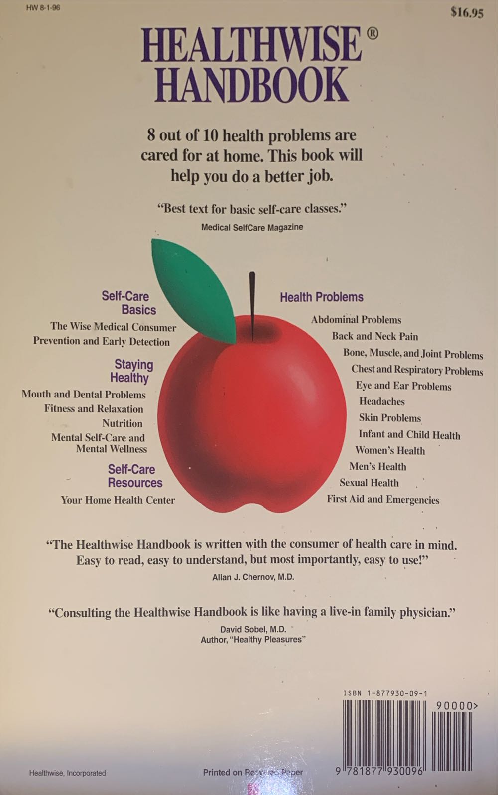 Healthwise Handbook - Donald W. Kemper (Healthwise Publication - Paperback) book collectible [Barcode 9781877930096] - Main Image 2