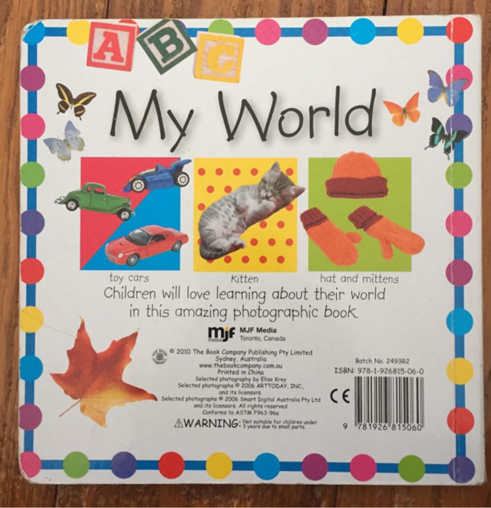 My World - (null) None (The Book Company Pty Limited - Hardcover) book collectible [Barcode 9781926815060] - Main Image 2