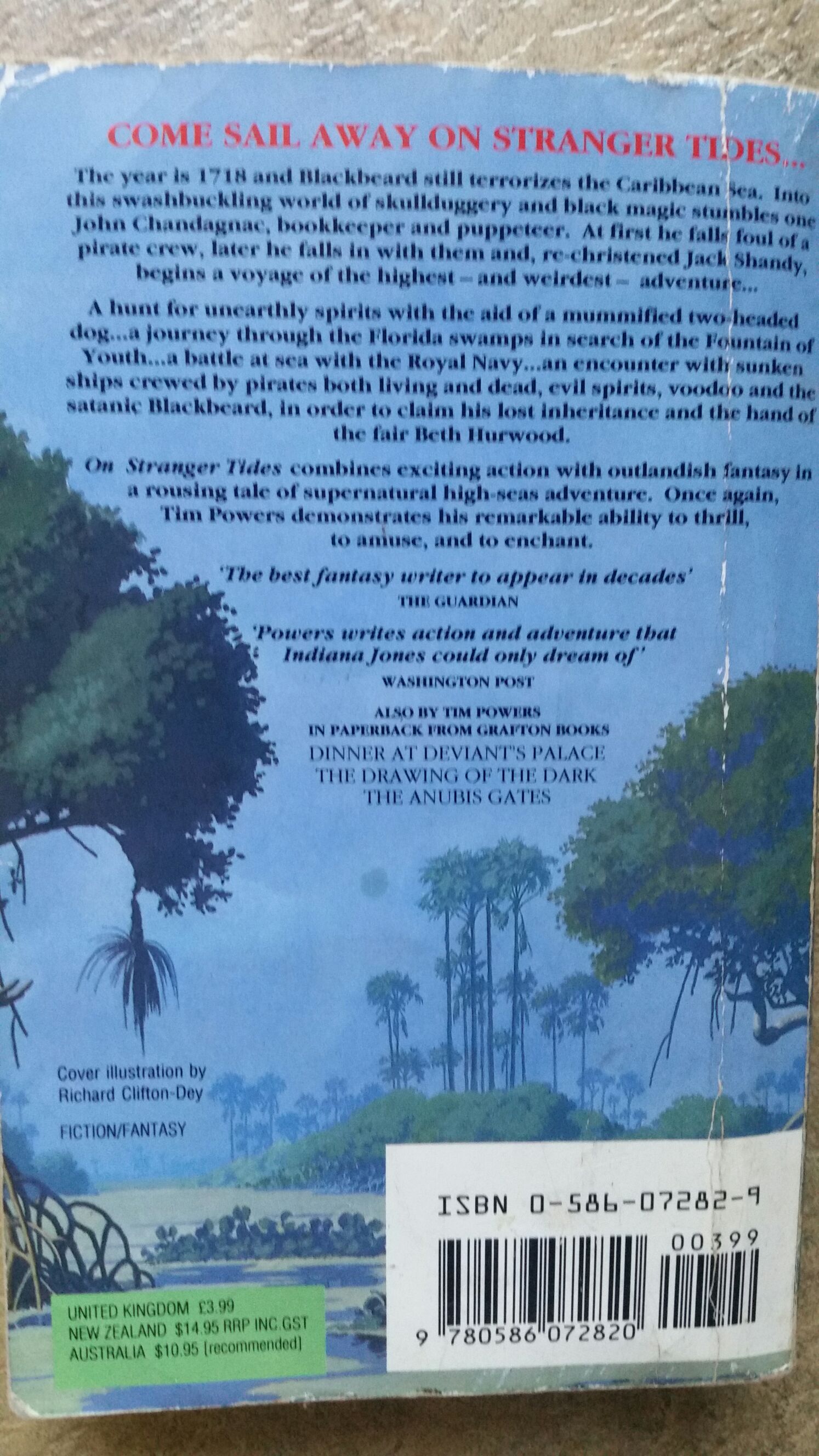 On Stranger Tides - Tim Powers (Grafton) book collectible [Barcode 9780586072820] - Main Image 2