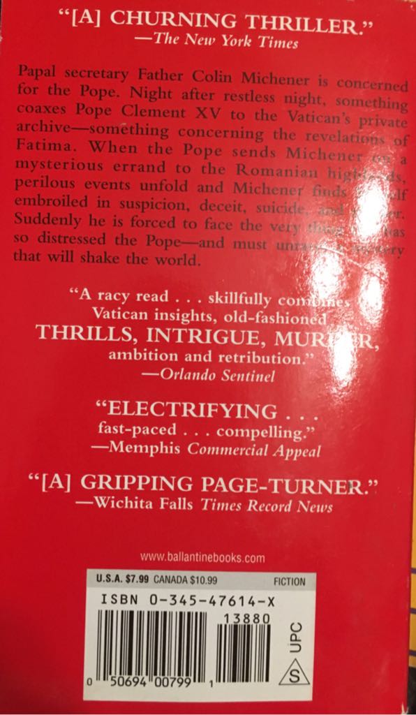 The Third Secret  (Ballantine Books) book collectible - Main Image 2