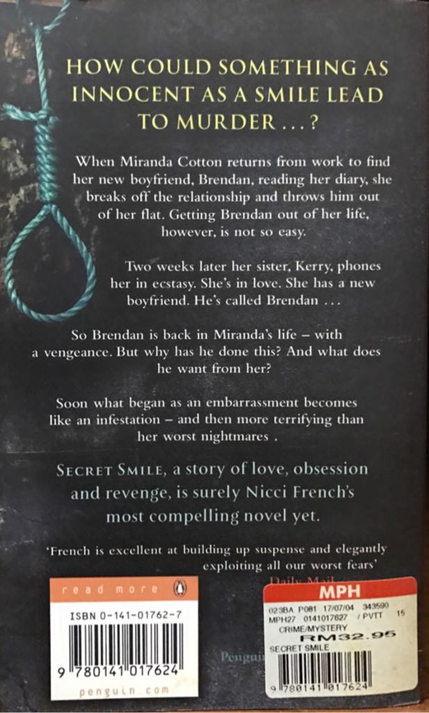 Secret Smile - Nicci French (Penguin Books - eBook) book collectible [Barcode 9780141017624] - Main Image 2