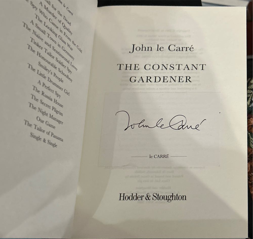 Constant Gardener, The - John le Carre (Hodder & Stoughton - Hardcover) book collectible [Barcode 9780340733370] - Main Image 3