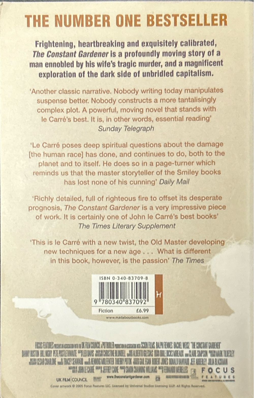 The Constant Gardener - John le Carré (- Paperback) book collectible [Barcode 9780340837092] - Main Image 2