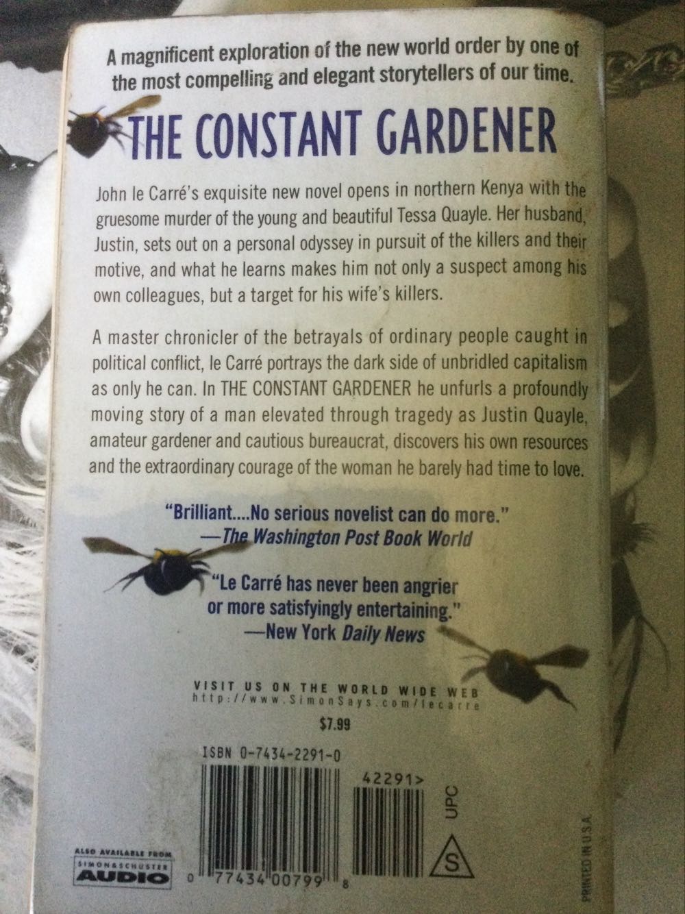 The Constant Gardener - John Le Carre (Pocket Books Fiction - Trade Paperback) book collectible [Barcode 9780743422918] - Main Image 2