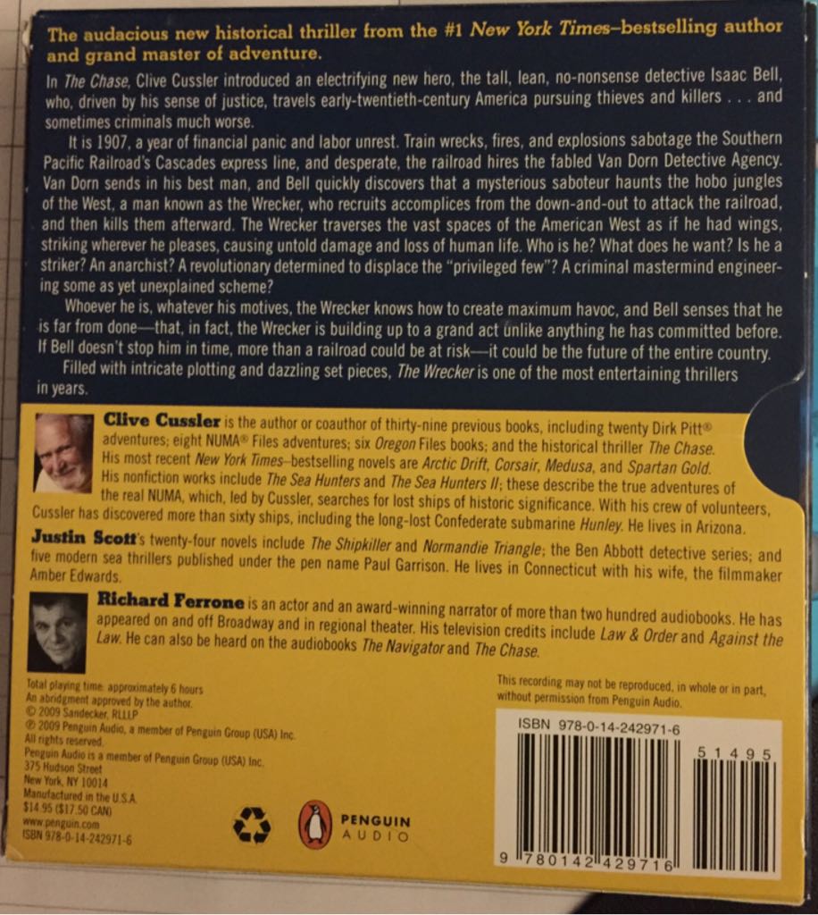 The Wrecker  book collectible [Barcode 9780142429716] - Main Image 2