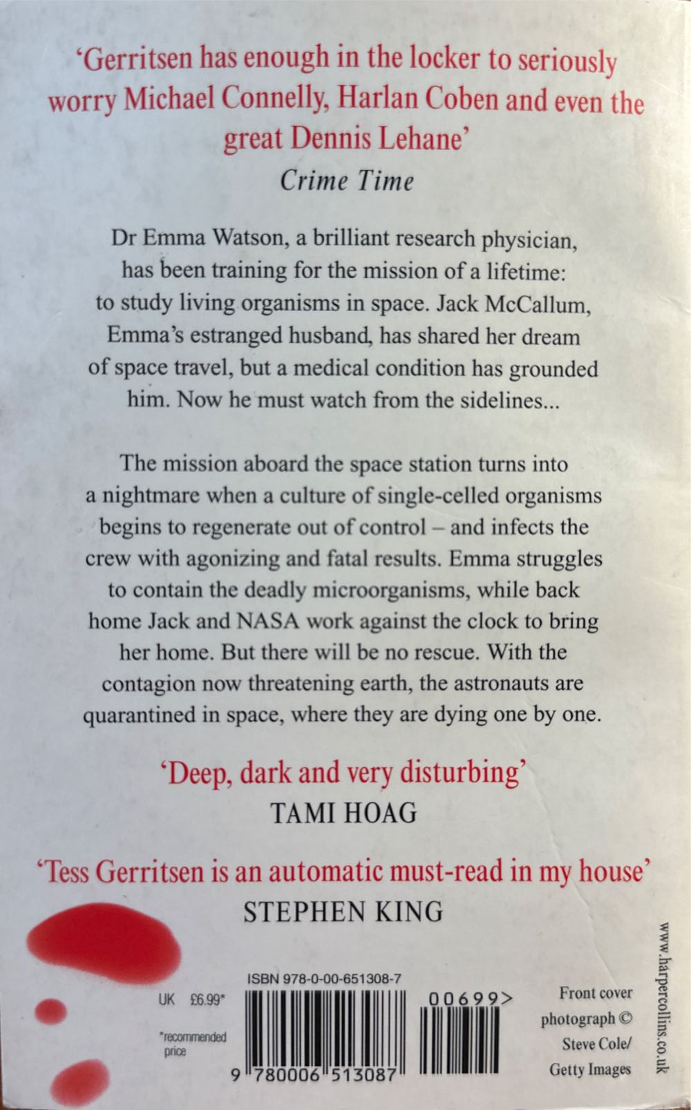 Gravity - Tess Gerritsen (HarperCollins Publishing - Paperback) book collectible [Barcode 9780006513087] - Main Image 2