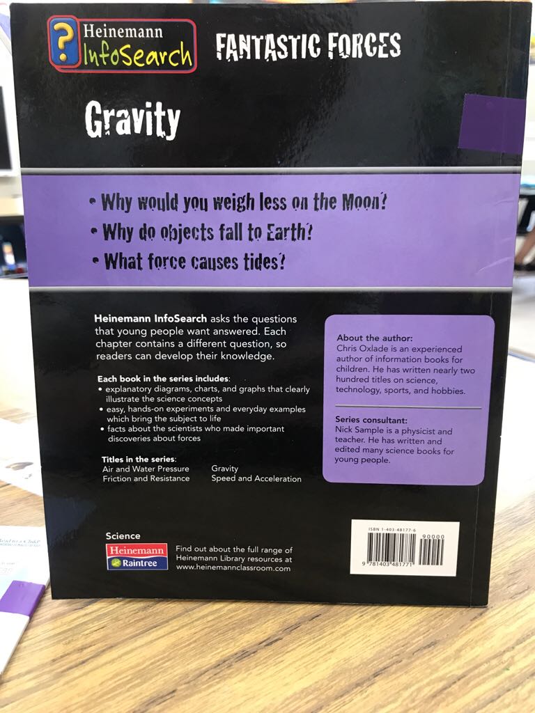 Gravity  (Capstone Classroom) book collectible [Barcode 9781403481771] - Main Image 2