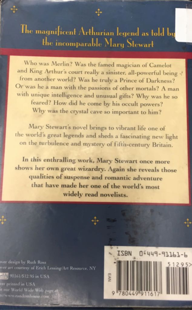 The Crystal Cave - Mary Stewart (Fawcett Crest - Paperback) book collectible [Barcode 9780449911617] - Main Image 2