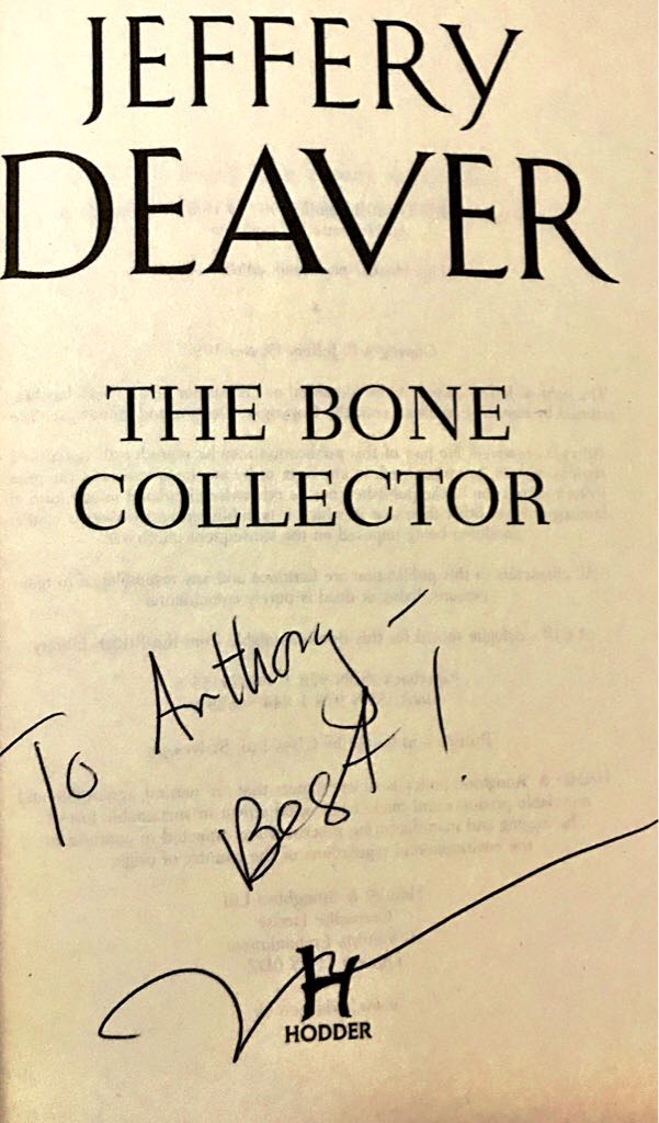 The Bone Collector - Jeffery Deaver (Hodder Paperbacks - Trade Paperback) book collectible [Barcode 9781444791556] - Main Image 2