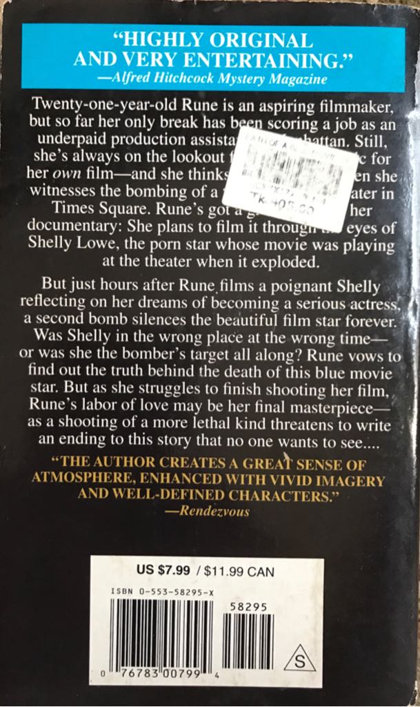 Death of a Blue Movie Star - Jeffery Deaver (Bantam Books - Paperback) book collectible [Barcode 9780553582956] - Main Image 2