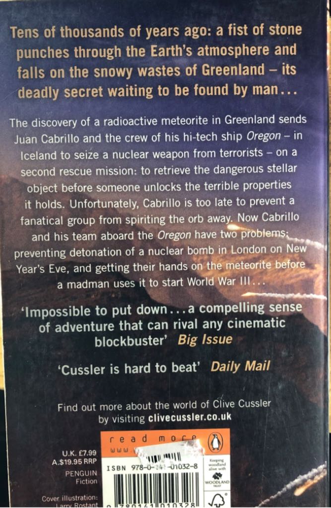 Sacred Stone - Clive Cussler (Penguin Books - Paperback) book collectible [Barcode 9780141010328] - Main Image 2