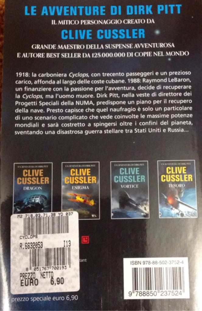 Cyclops  book collectible [Barcode 9788850237524] - Main Image 2