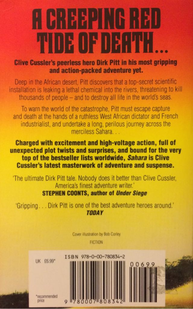 11. Sahara - Clive Cussler (Harper - Paperback) book collectible [Barcode 9780007808342] - Main Image 2