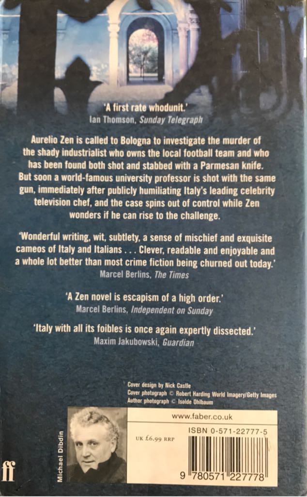 Back to Bologna - Michael Dibdin (Faber and Faber - Paperback) book collectible [Barcode 9780571227778] - Main Image 2