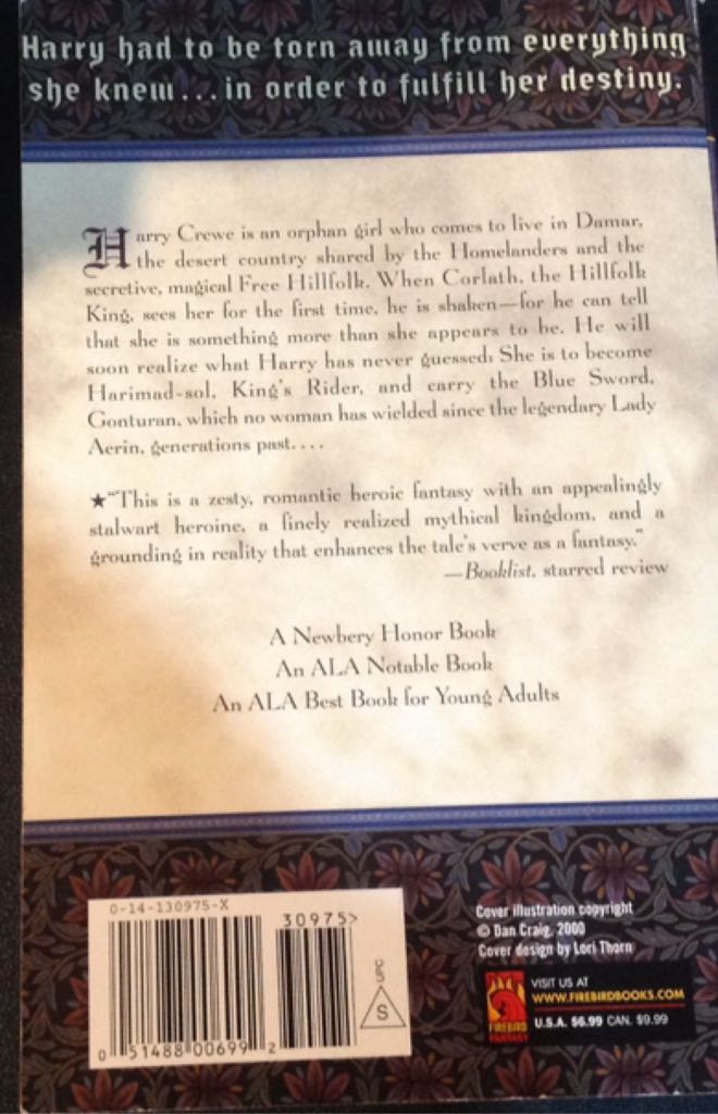 The Blue Sword - Robin Mckinley (Puffin Books - Paperback) book collectible [Barcode 9780141309750] - Main Image 2