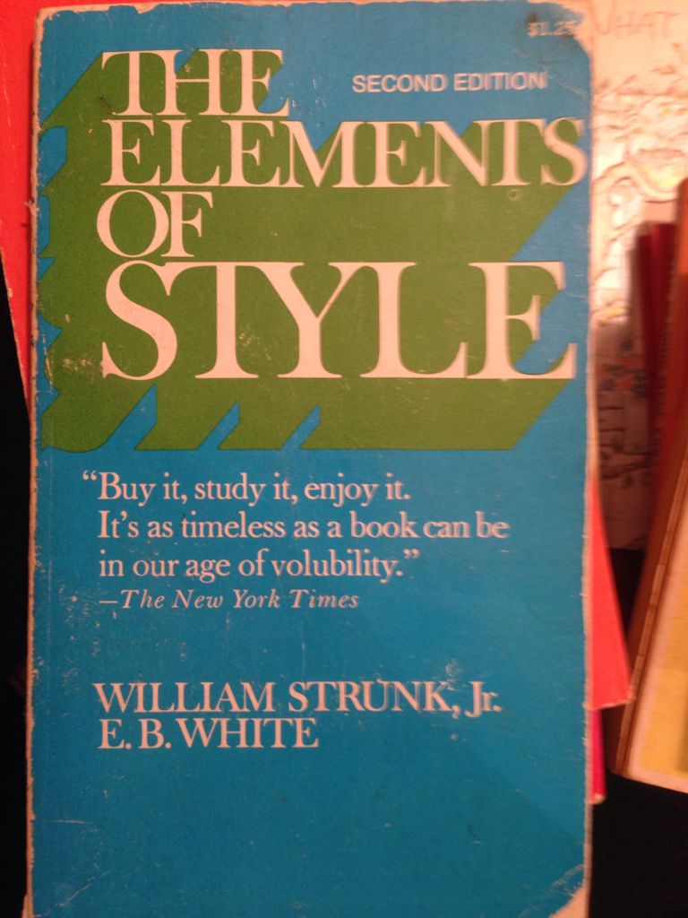 The Elements Of Style - William Strunk book collectible - Main Image 1
