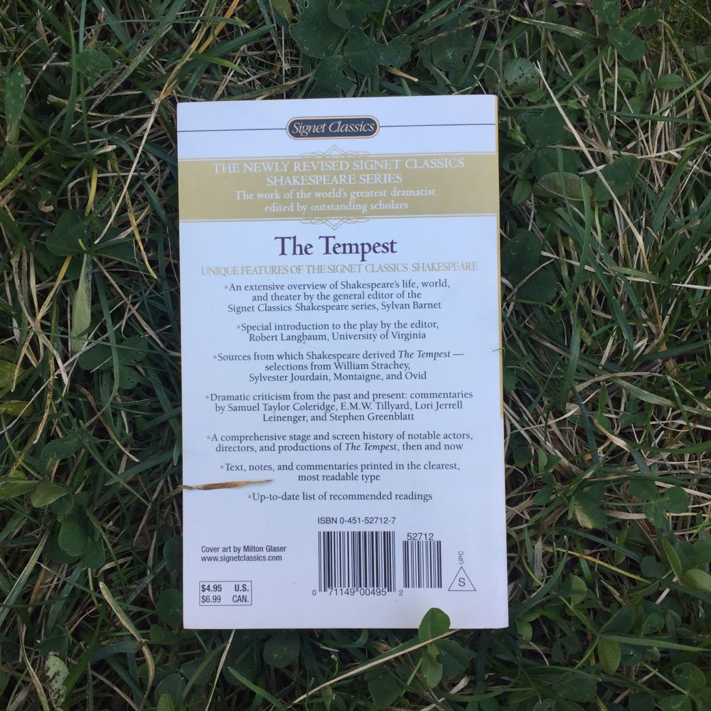The Tempest - William Shakespeare (Quality Paperback Book Club - Paperback) book collectible [Barcode 9780451527127] - Main Image 4